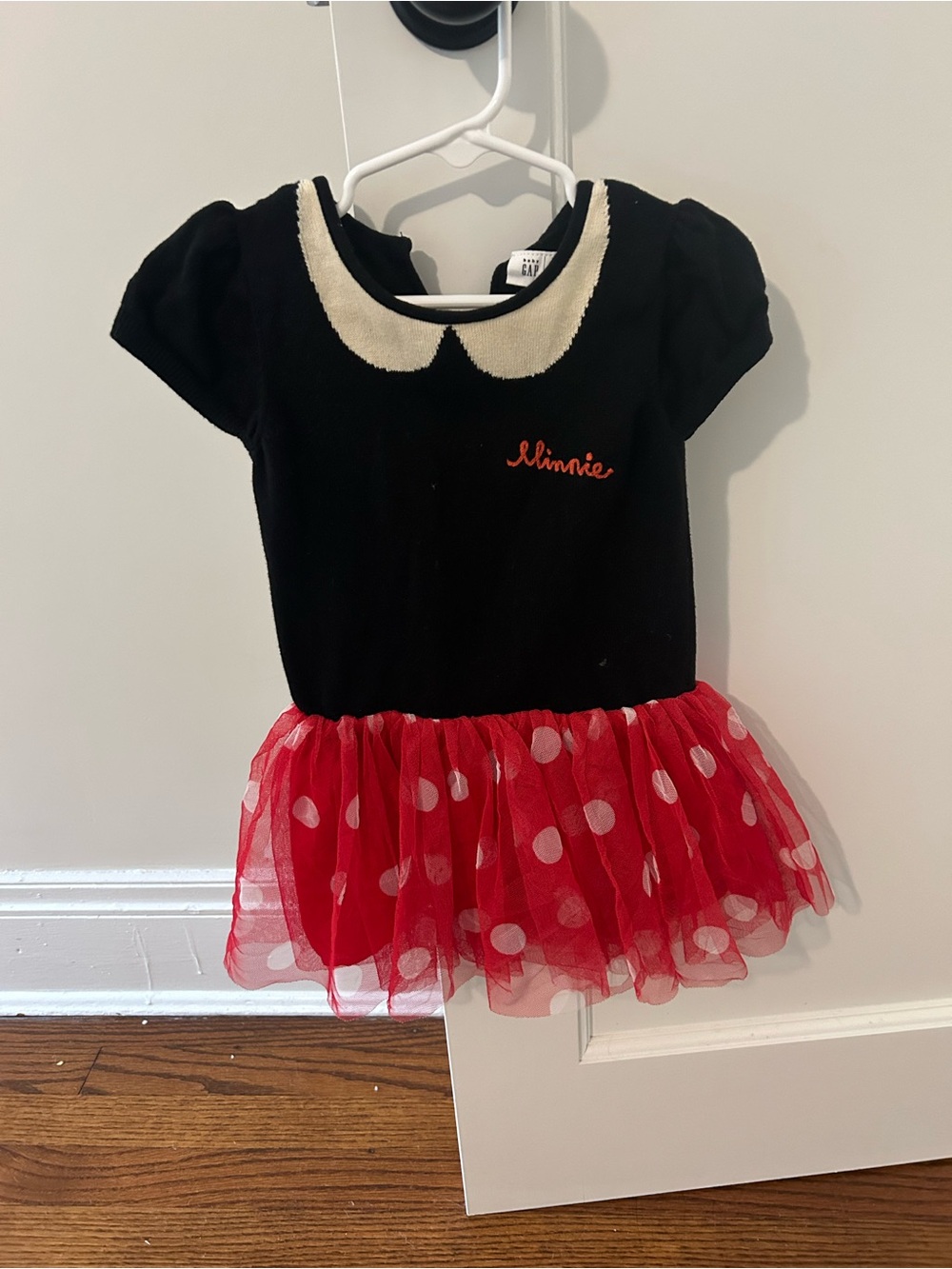 GAP Black and Red Minnie-Style Tulle Dress